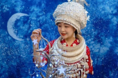 貴州省ミャオ族の女性が作った「無形文化遺産の星空」