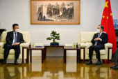 孔鉉佑駐日大使が日中経済貿易センター会長と会談