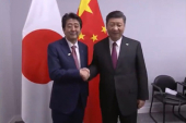習主席、日本の安倍首相とアルゼンチンで会談.jpg