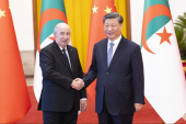 習近平国家主席がアルジェリアのテブン大統領と会談.JPG
